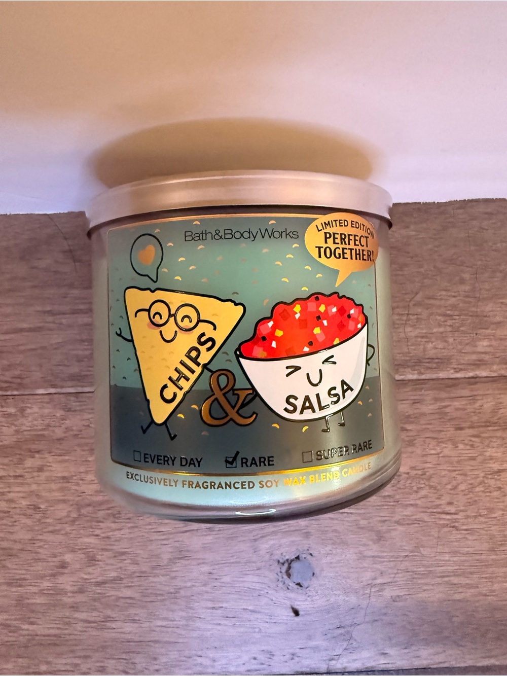 Bath & Body Works Chips & Salsa Scented Candle - Aqua Color